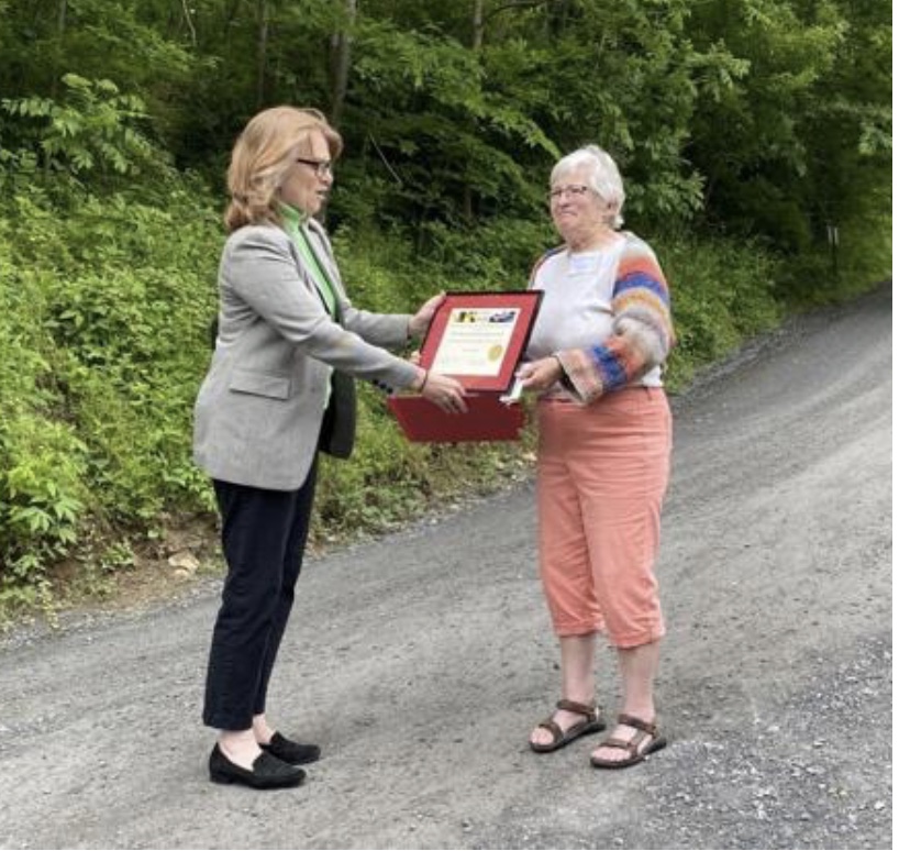 Susan Hanson Recognized for Preservation of Rural Roads